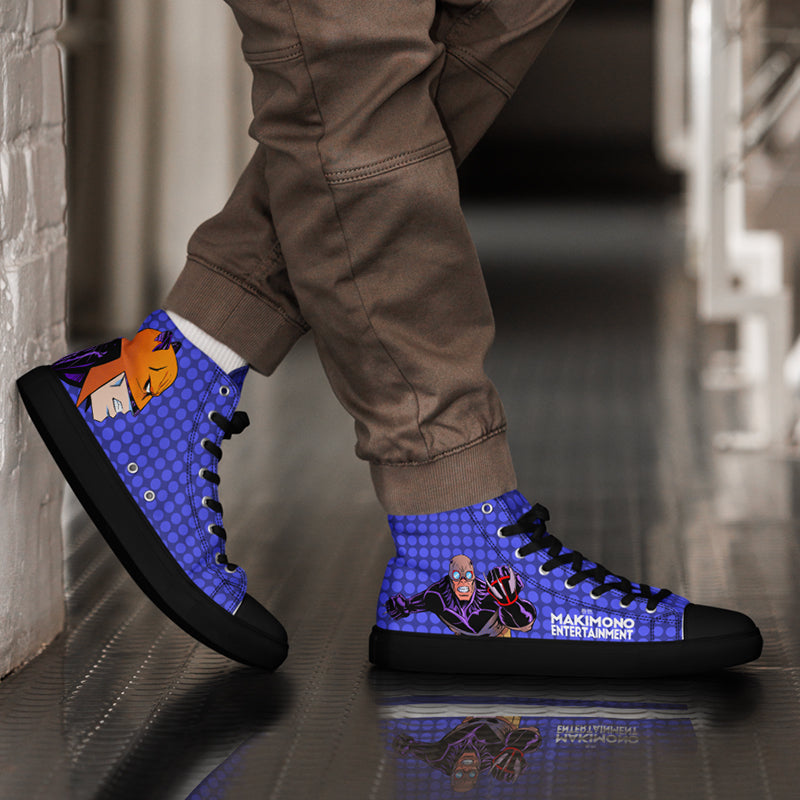 Tiger and Cub Forever Together - Men's high top canvas