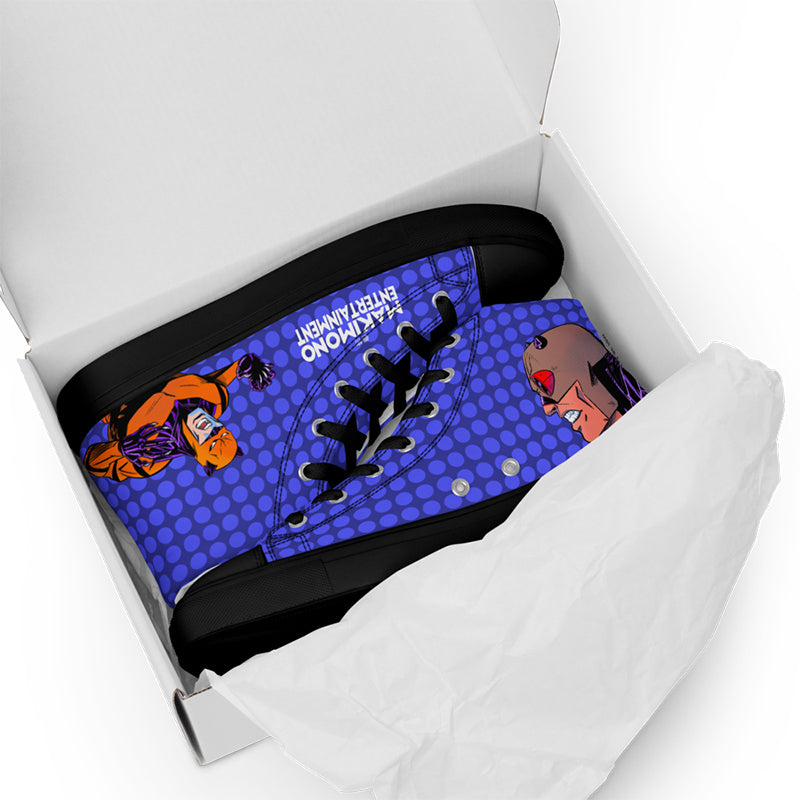 Tiger and Cub Forever Together - Men's high top canvas