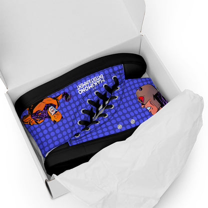 Tiger and Cub Forever Together - Men's high top canvas