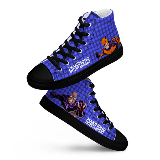 Tiger and Cub Forever Together - Men's high top canvas